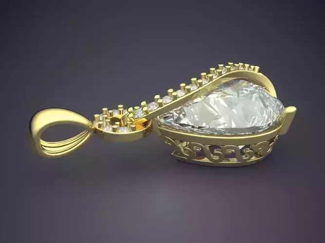 Pendant With Diamonds CAD-6051