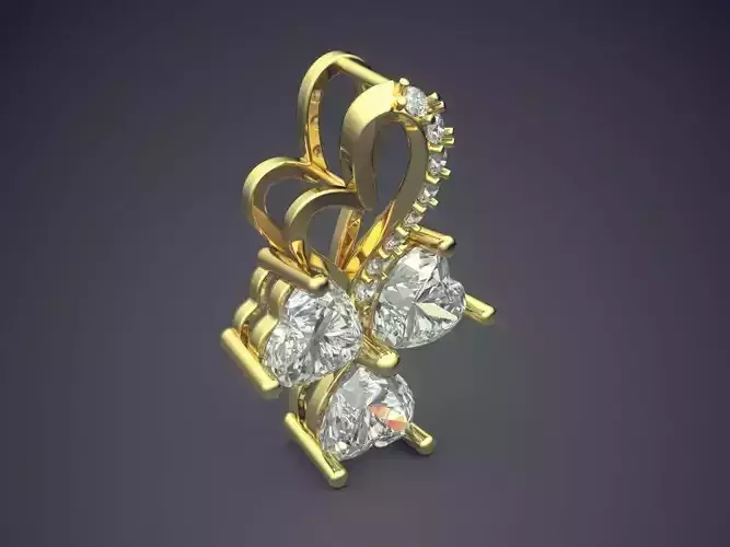 Pendant With Diamonds CAD-6029