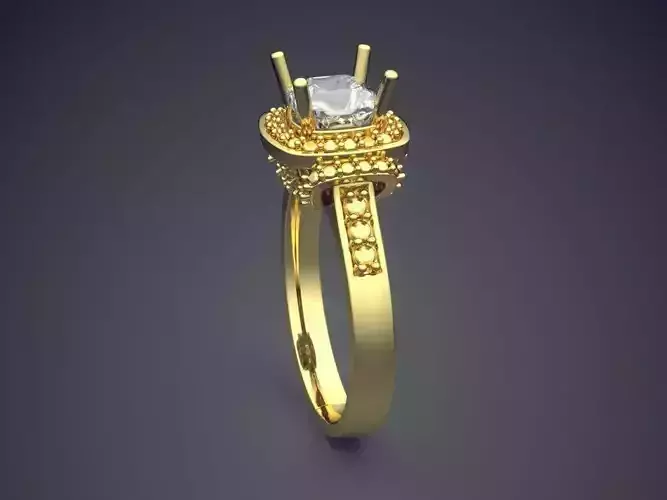 Ring With Diamond CAD-6029
