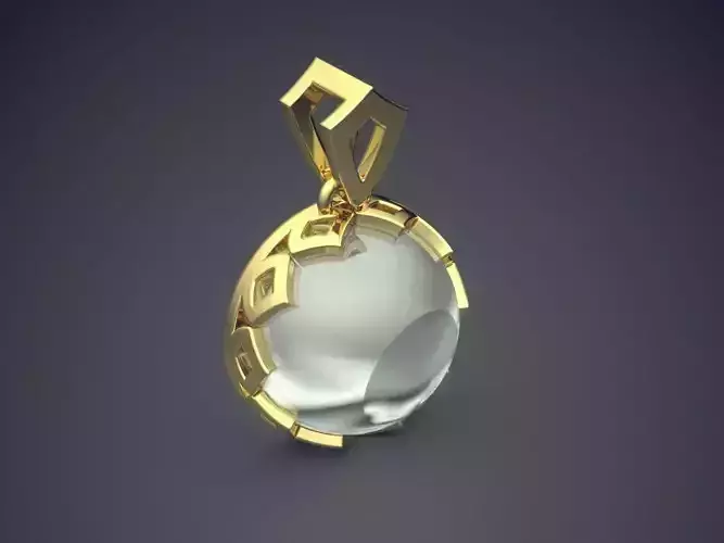 Pendant With Pearl CAD-6019 3D print model
