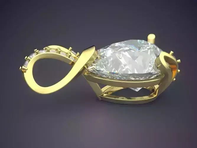 Pendant With Diamonds CAD-6021