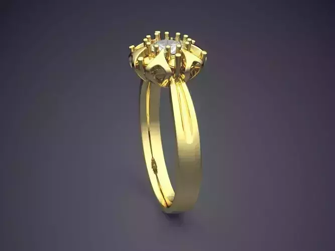 Ring With Diamond CAD-6014