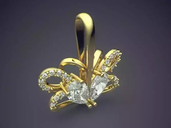 Pendant With Diamonds CAD-6015