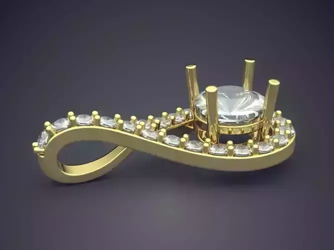 Pendant With Diamonds CAD-6011