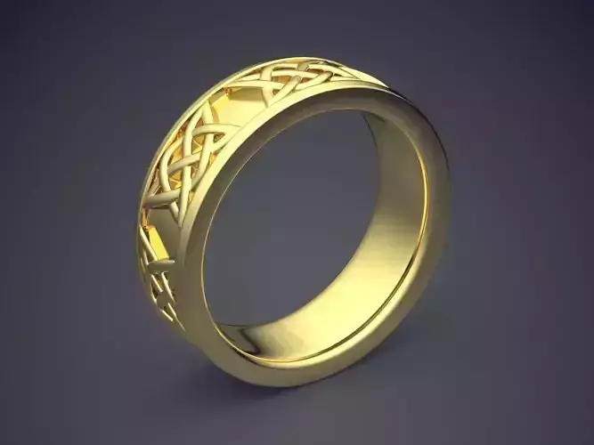Engraved Ring CAD-6007