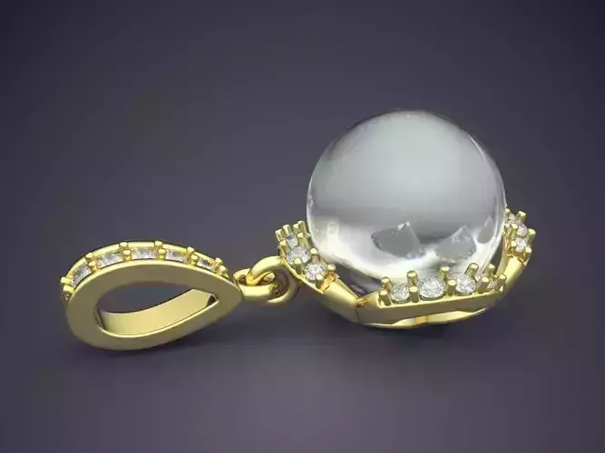 Pendant With Pearl CAD-6008