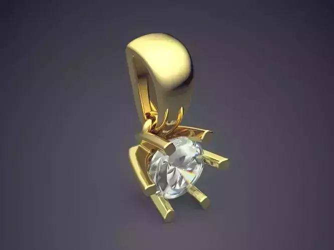 Pendant With Diamond CAD-5984
