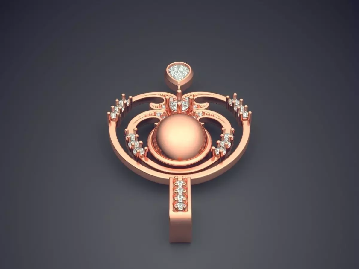 Pendant CAD-5986 3D print model_2