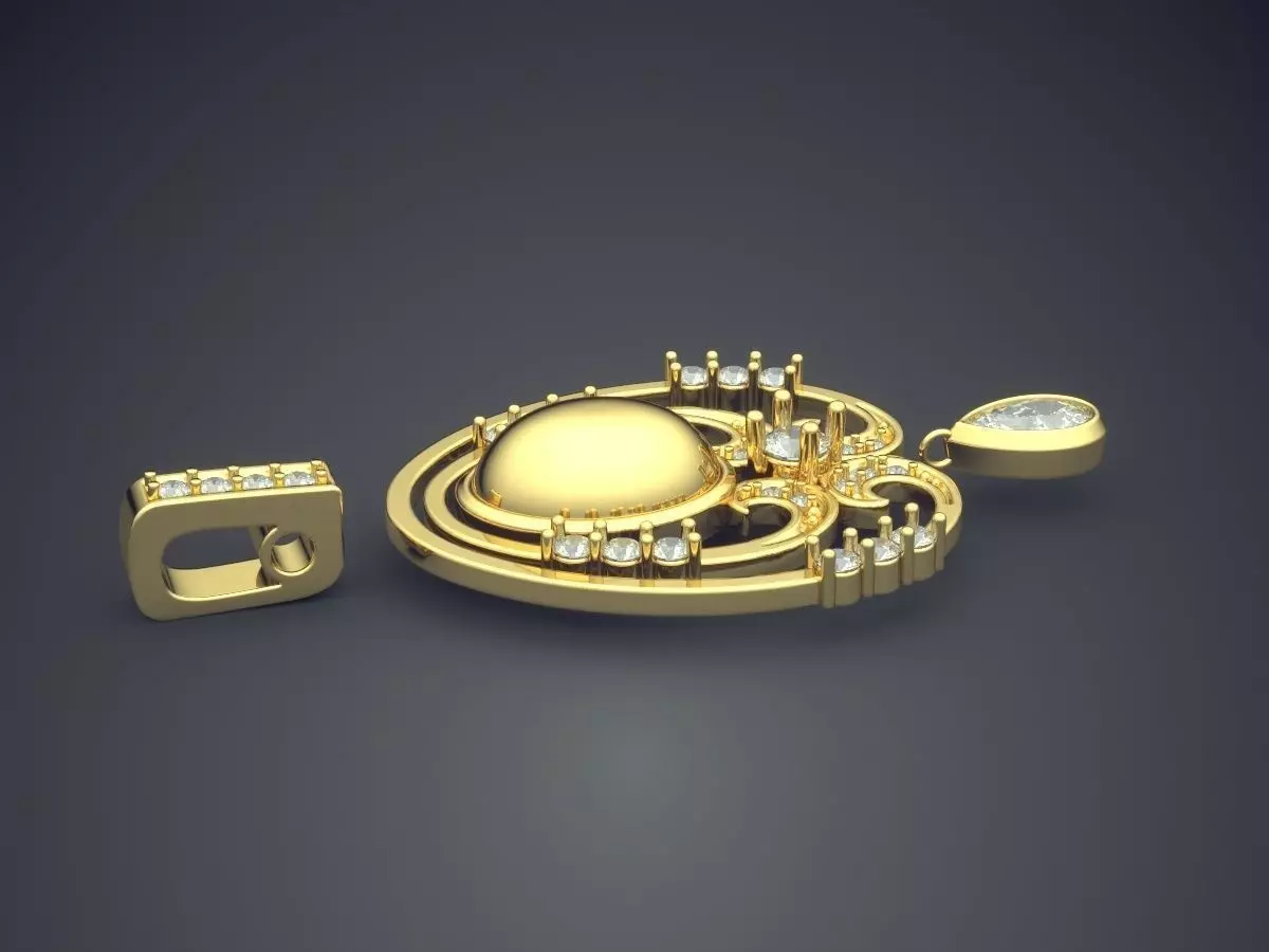 Pendant CAD-5986 3D print model_3