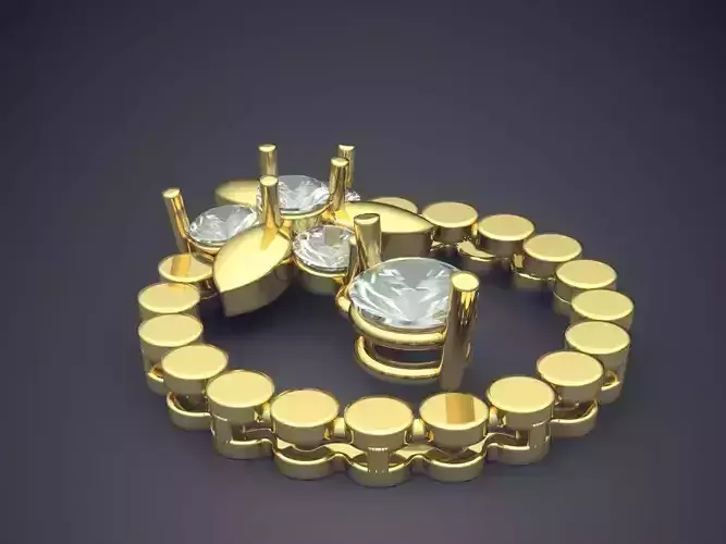 Pendant With Diamonds CAD-5969