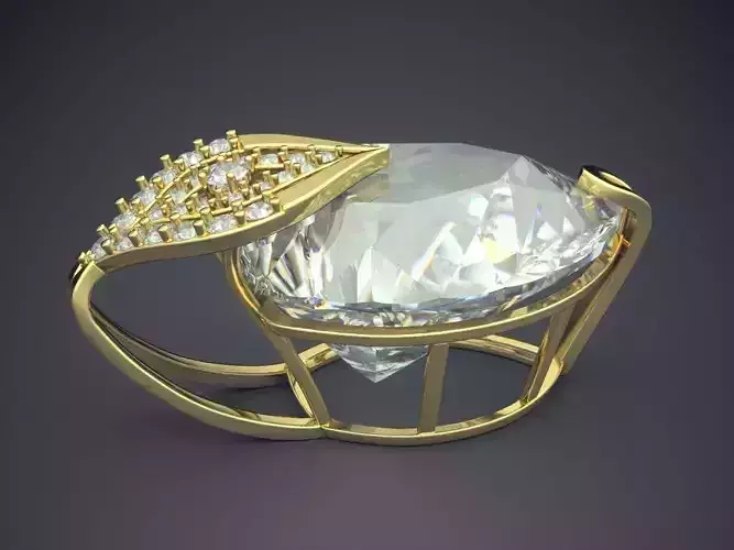 Luxurious Pendant With Diamonds CAD-5962