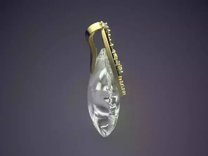 Luxurious Pendant With Diamonds CAD-5955