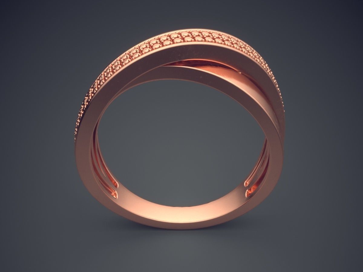 Curved Ring CAD-5950 3D print model_2