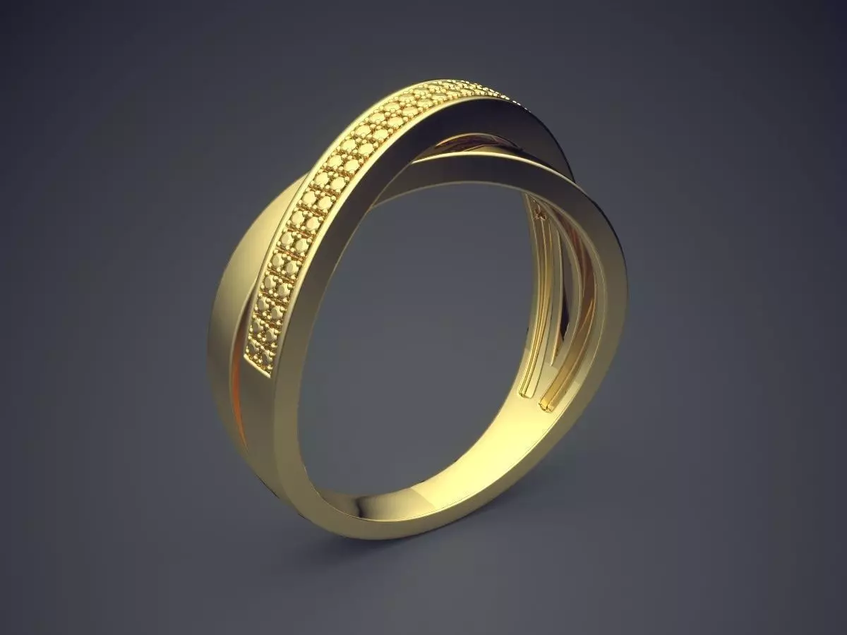 Curved Ring CAD-5950 3D print model_0