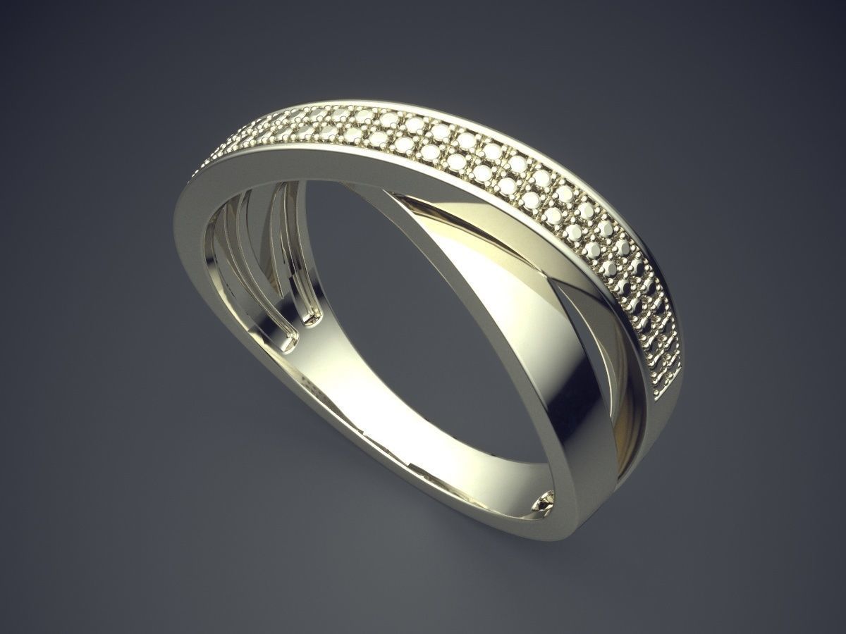 Curved Ring CAD-5950 3D print model_1