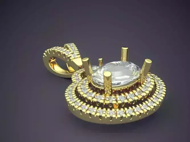 Pendant With Diamonds CAD-5940