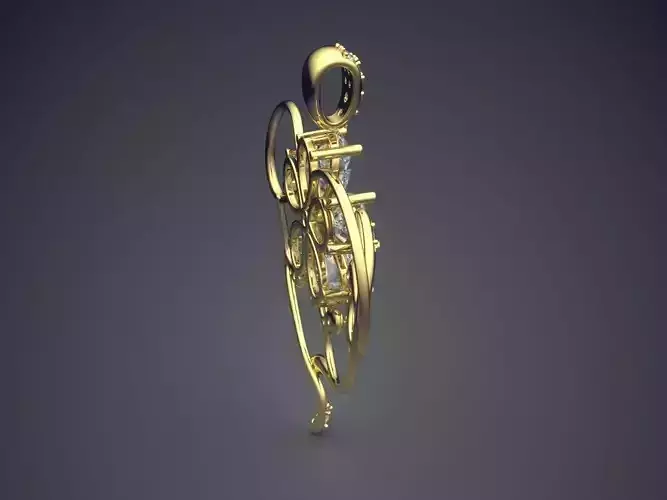 Pendant With Diamonds CAD-5936