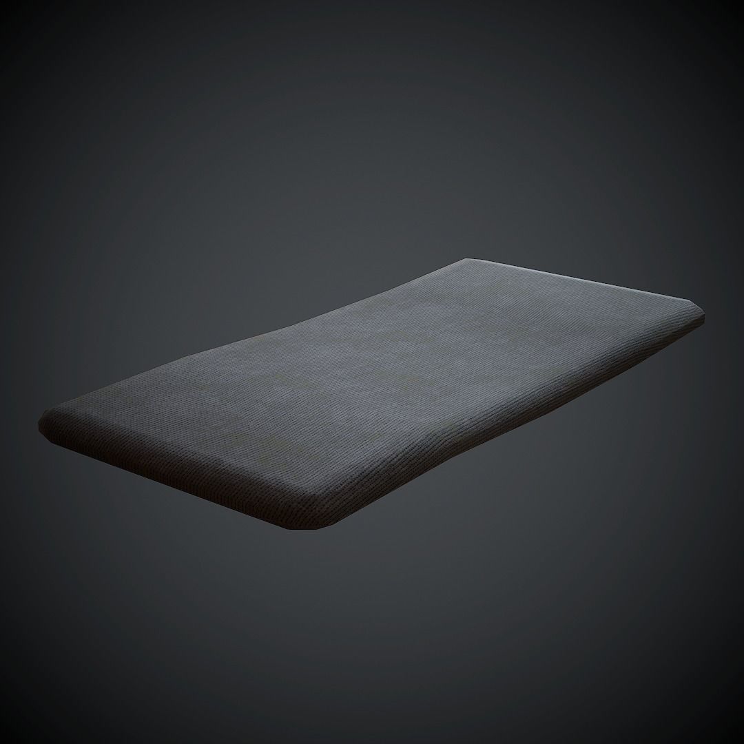Old Mattress PBR Low Poly Low-poly 3D model_1