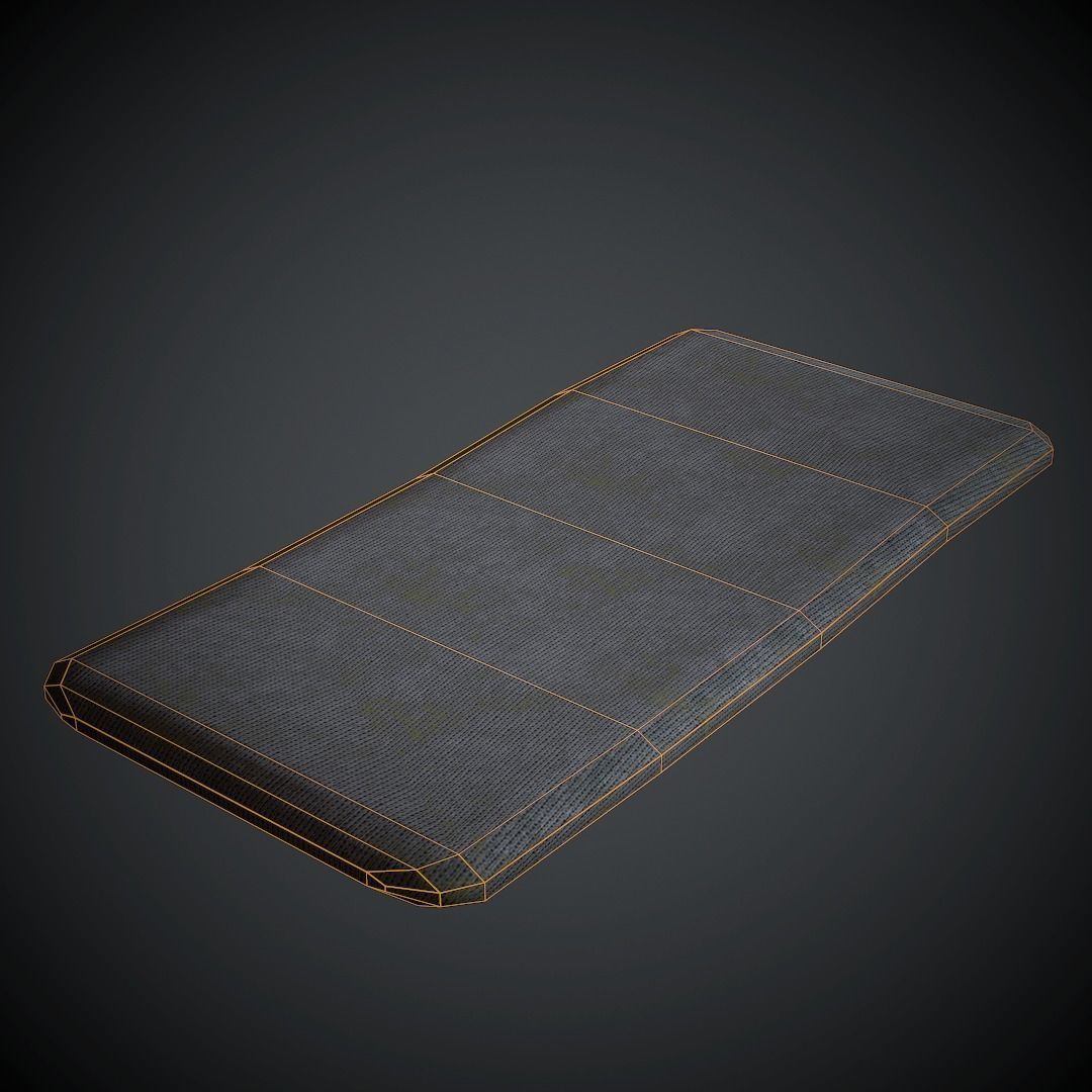 Old Mattress PBR Low Poly Low-poly 3D model_5