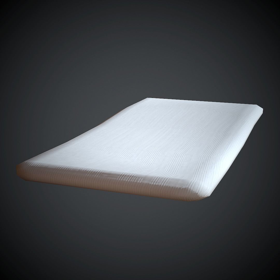 Old Mattress PBR Low Poly Low-poly 3D model_9