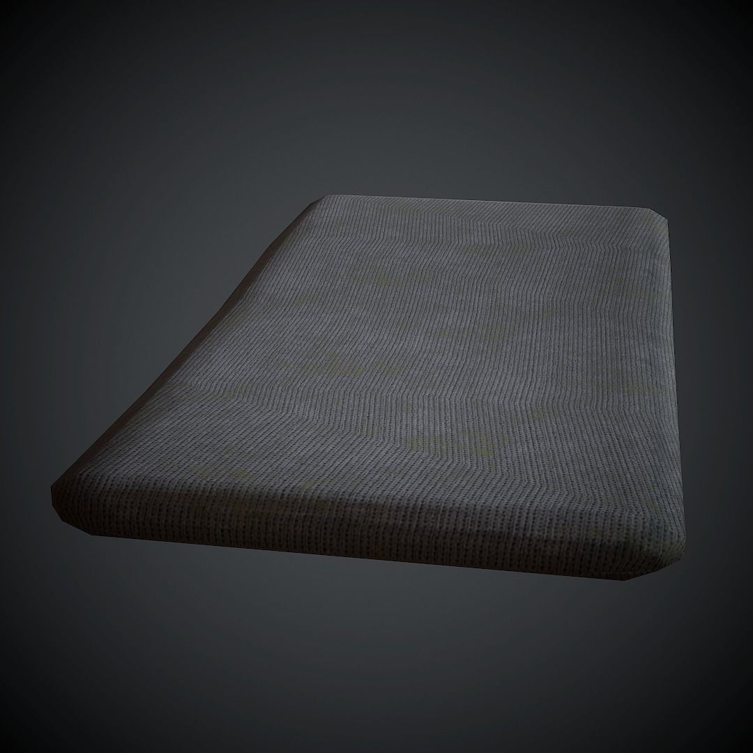 Old Mattress PBR Low Poly Low-poly 3D model_2