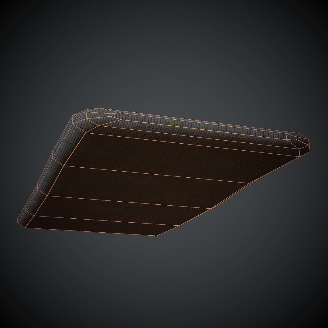 Old Mattress PBR Low Poly Low-poly 3D model_7