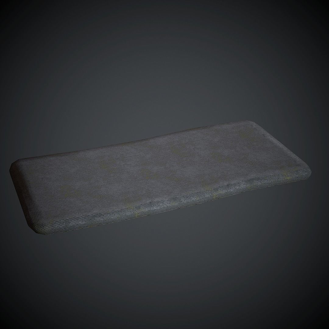 Old Mattress PBR Low Poly Low-poly 3D model_4