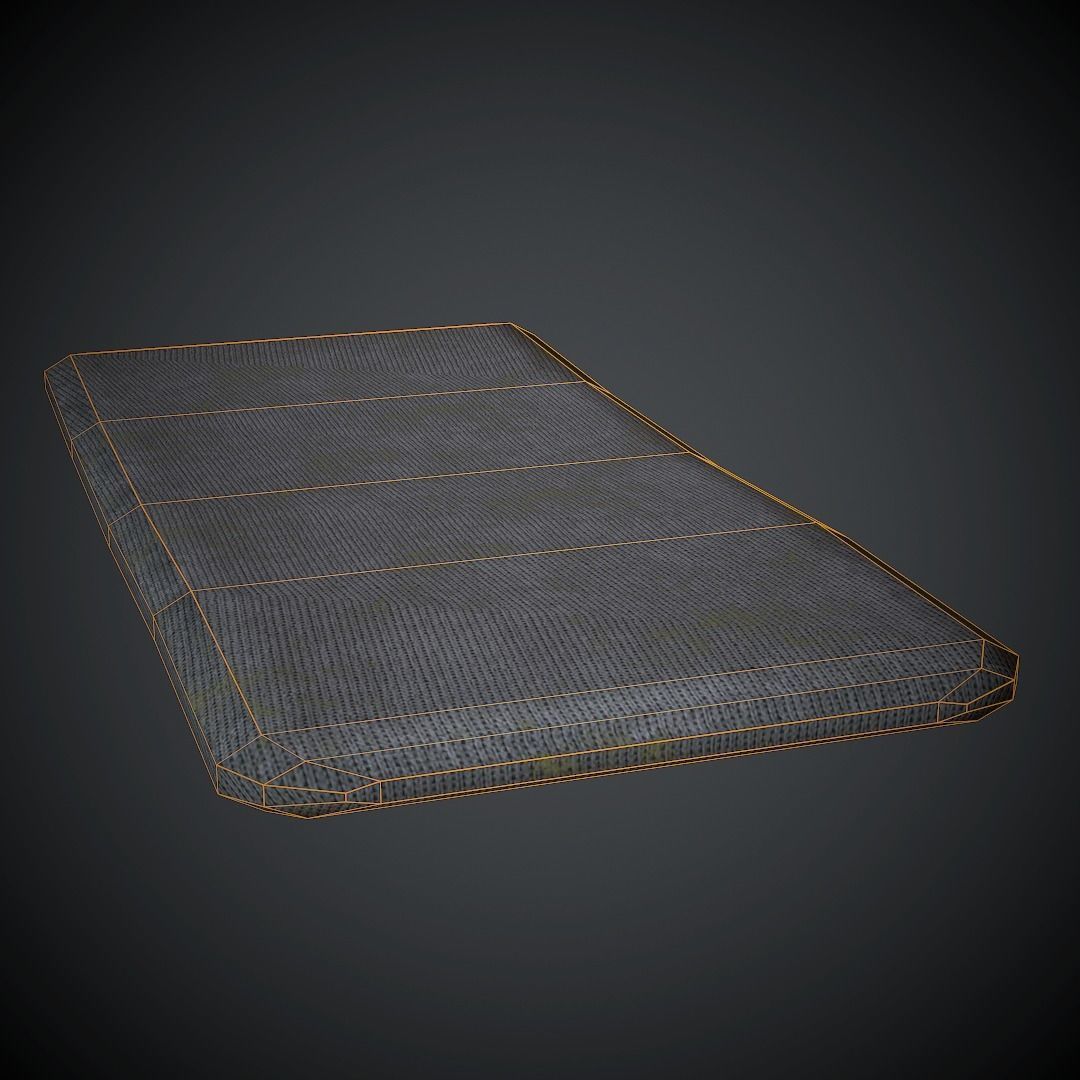 Old Mattress PBR Low Poly Low-poly 3D model_8