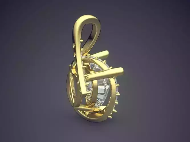 Pendant With Diamonds CAD-5922