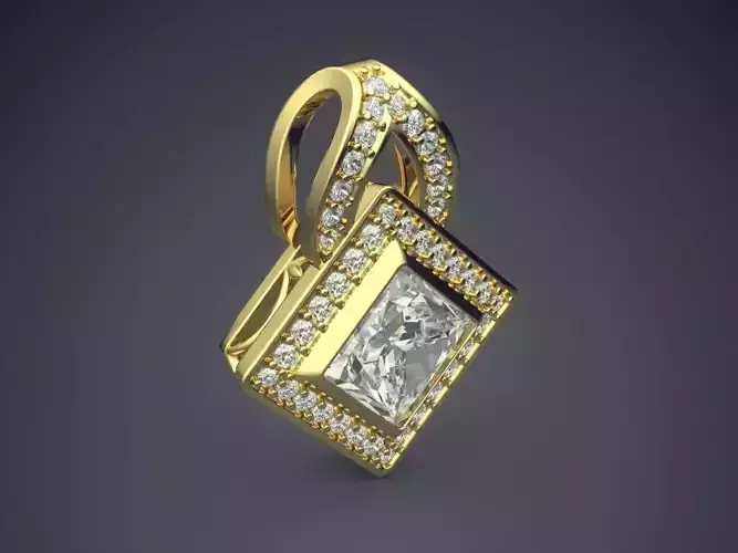 Pendant With Diamonds CAD-5913