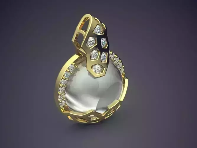Pendant With Pearl CAD-5906