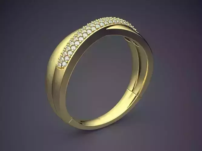 Ring With Small Diamonds CAD-5892 3D print model