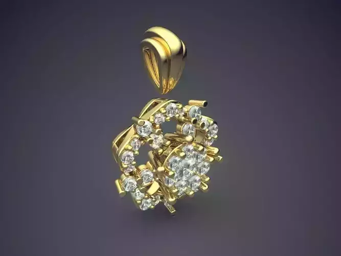 Pendant With Diamonds CAD-5878