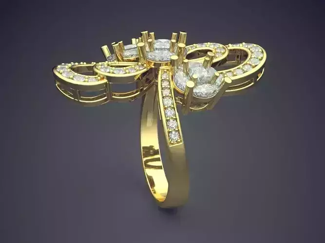 Ring With Diamonds CAD-5879