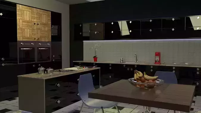 modern kitchen 3D model