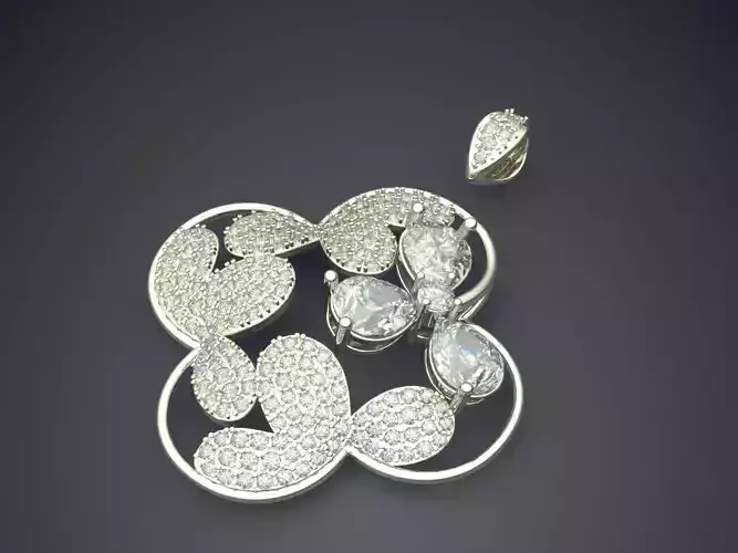 Pendant With Diamonds CAD-5882