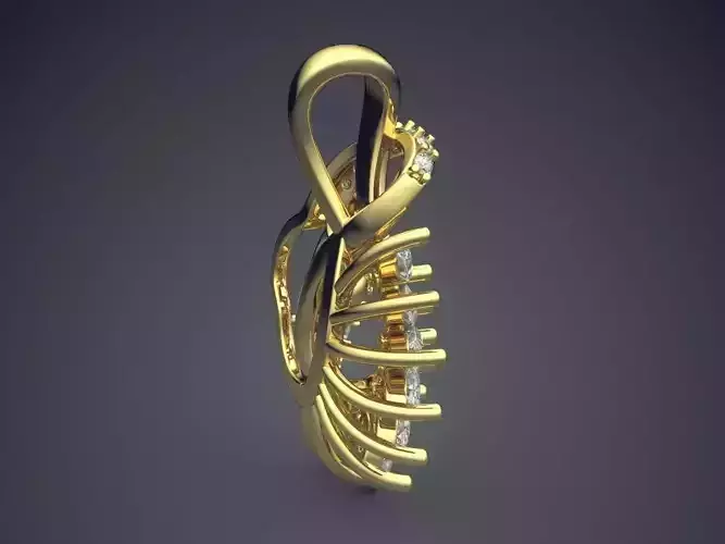 Pendant With Diamonds CAD-5866