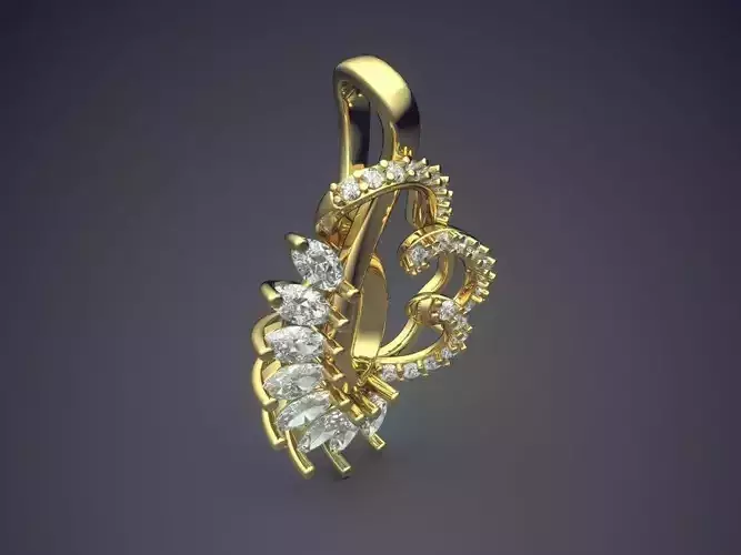 Pendant With Diamonds CAD-5866