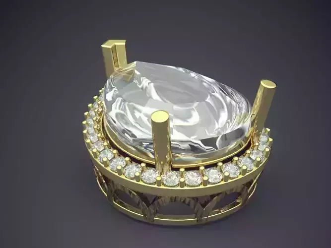 Pendant With Diamonds CAD-5862