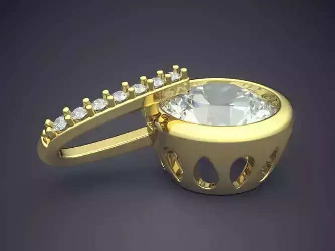 Pendant With Diamonds CAD-5842