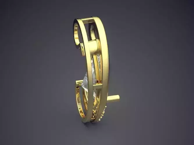 Pendant With Diamond CAD-5840