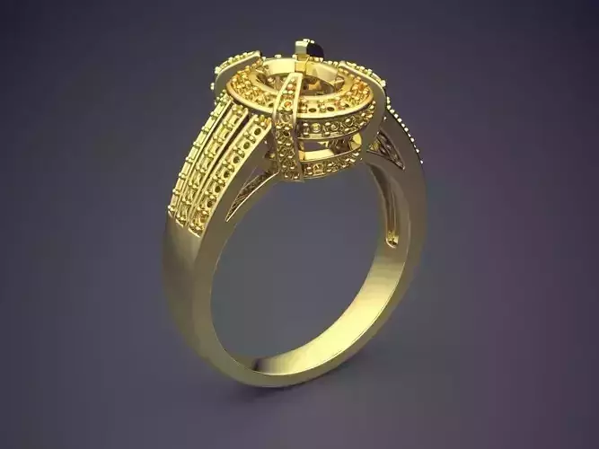 Detailed Ring CAD-5830 3D print model