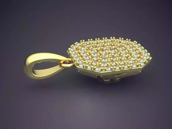 Pendant With Diamonds CAD-5829