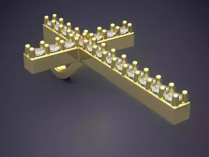 Cross Pendant With Diamonds CAD-5821