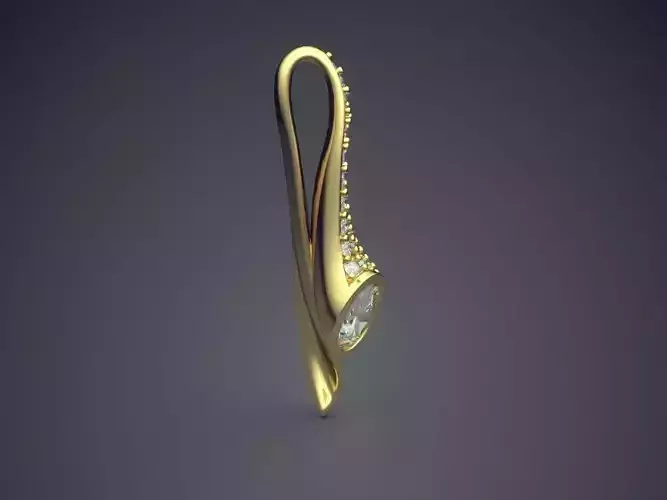 Pendant With Diamonds CAD-5819