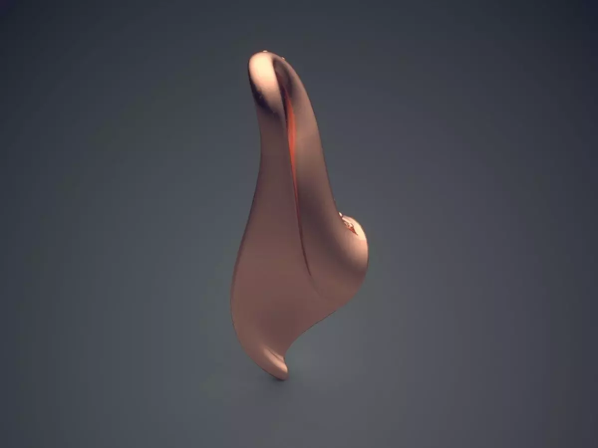 Pendant With Diamonds CAD-5819 3D print model_2