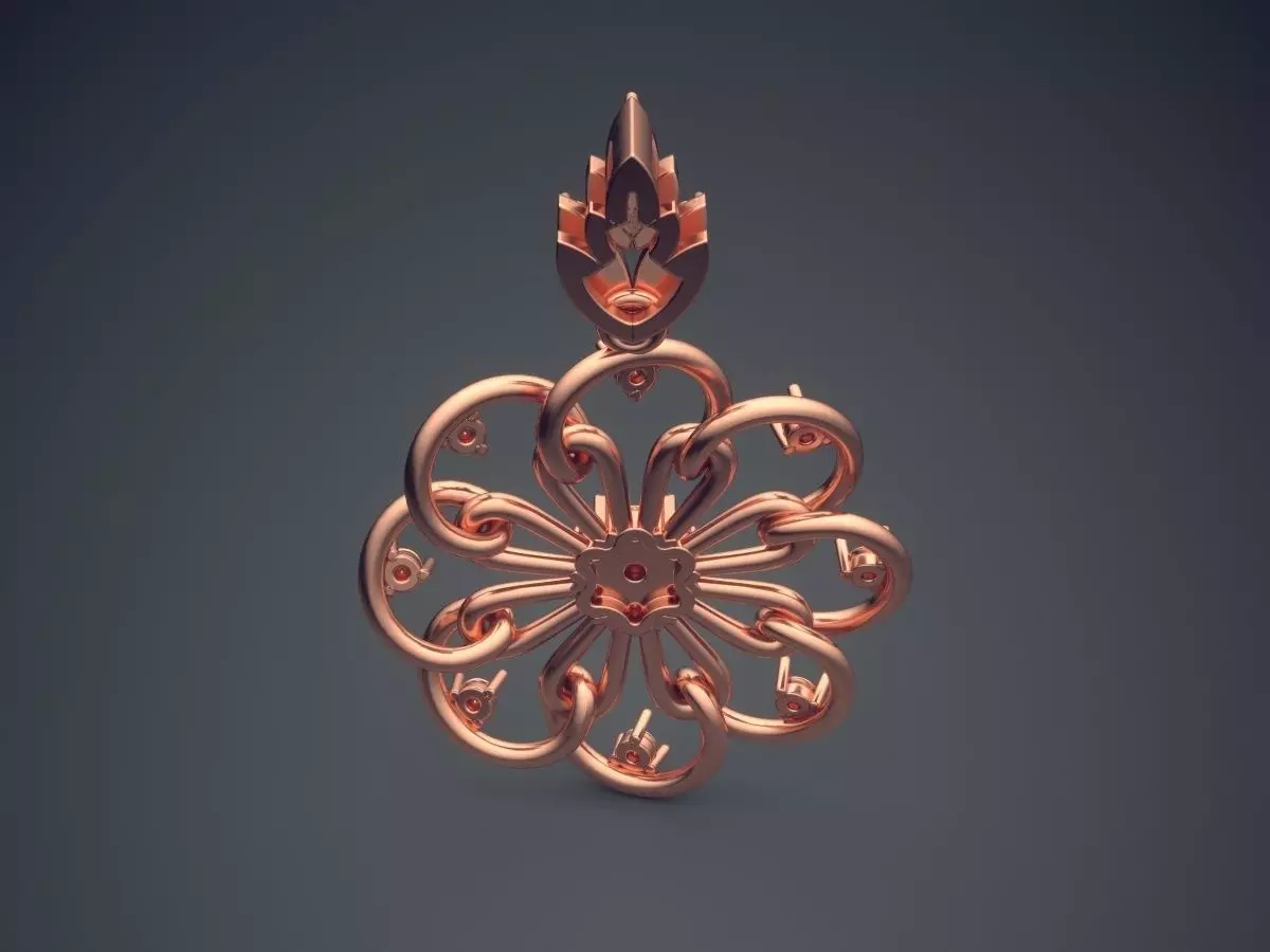 Pendant CAD-5813 3D print model_2