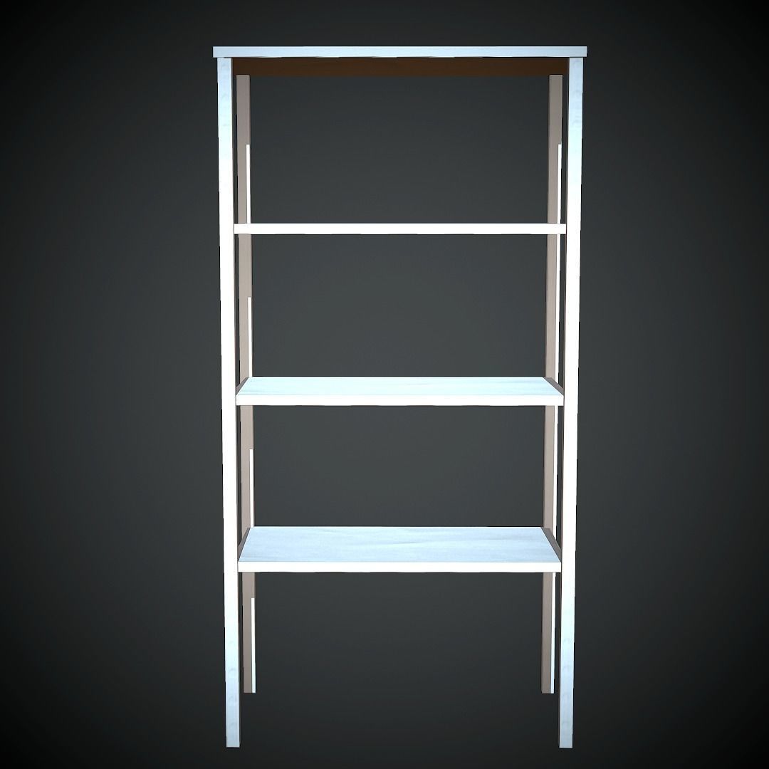 Metal Rack PBR Low Poly Low-poly 3D model_11