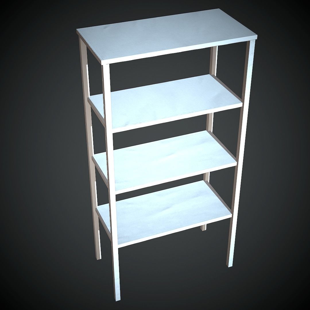 Metal Rack PBR Low Poly Low-poly 3D model_13