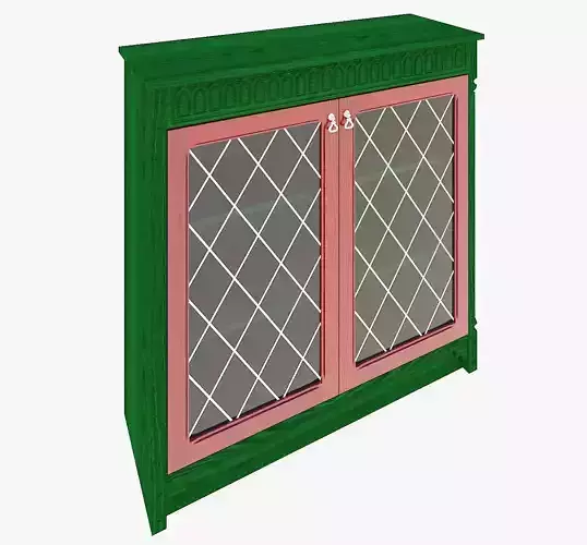 Furniture chest of drawers by gothic style 3D model